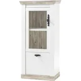 Home Affaire Vitrine Florenz 70 x 37 x 146 cm Weiß