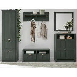 furn.design Forres Garderobenschrank 60x204x42 cm grün