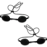 FENQURO 2 Pcs Solarium Brille, UV Schutzbrille, Infrarot Schutzbrille Rotlichtlampe, Rotlichtlampe Schutz Augenklappe, Solarium für Therapie Solariumbrille Augenschutz, Solarium Brille UV Schutz