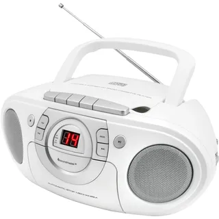 Soundmaster SCD5100WE CD-Radio UKW CD, AUX, Kassette, UKW Weiß