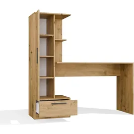 Top e shop Schreibtisch COSMO Eiche Artisan / Braun