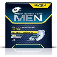 Tena – For Men – Level 2 – Protektoren saugfähig für Männer Lecks Leichte und Gemäßigten – X 10