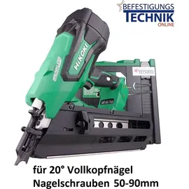 Hikoki Akku-Streifen Nagler 20° (Rund-Kopf-Nägel) (HPP) NR1890DBRL