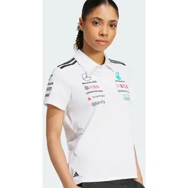 adidas PERFORMANCE Funktionsshirt MERCEDES - AMG PETRONAS FORMULA ONE TEAM POLOSHIRT / White Melange / Black / 2XL