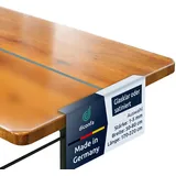 diconfa Tischfolie Bierzeltgarnitur - WÄHLEN: Größe - Optik & Dicke: 1 bis 5mm - glasklar, 79cm x 169cm, 2mm stark - 45° V-Kante Tischdecke Auflage glasklar durchsichtig transparent/milchig