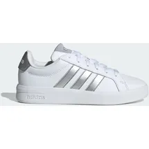 adidas Grand Court 3.0 Kinder Cloud White/Silver Metallic 38