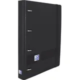 Oxford Live & Go Ordner mit 4 Ringen A4+ Schwarz 2 St.
