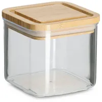 Zeller Present Vorratsdose m. Bambusdeckel, 500 ml, Kunststoff, 10x9.3x10