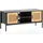 FineBuy Lowboard 110x48x40 cm Schwarz/Eiche Holz