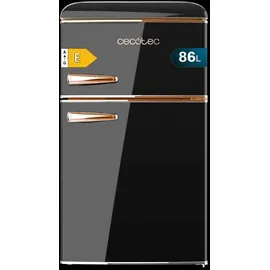 Cecotec Bolero CoolMarket 2D Origin 86 Retro-Kühlschrank (86 l, 897 mm hoch, Schwarz)