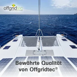 Offgridtec ETFE-AL 100W semi-flexibles 23V Solarpanel mit integrierter Aluminiumplatte V2