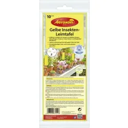 Aeroxon® Gelbe Insekten-Leimtafel 33442 , 1 Packung = 10 Leimtafeln