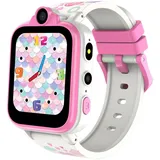 Baolubao Smartwatch Kinder-2G SIM Anruf,SOS Notruf,Musik, Kamera,Wecker,Taschenlampe,18 Spiele und 16 Funktionen,Kinderuhr Telefonieren Smart Watch Kinder Geschenk für Mädchen Jungen