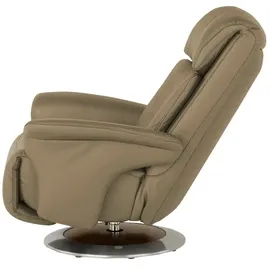 HIMOLLA Sessel 7418 Leder 81 x 111 x 95 cm Beige elektrisch mit Massagefunktion