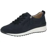 CAPRICE Sneaker flach aus Leder mit Reißverschluss, Blau 37 EU