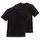 SCHIESSER T-Shirt 2er Pack - 1/2 Arm, Unterhemd, V-Ausschnitt, Schwarz