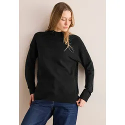Cecil Stehkragenpullover, mit Elasthan-Anteil Cecil Black XL (44)