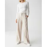 Opus Stoffhose mit Längsnähten Modell Maiga cozy', Beige, 40