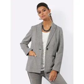 CREATION L Blazer in ecru-schwarz-gemustert | Gr.: 38