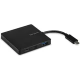 Targus USB-C zu 3xUSB-A - 1xUSB-C aktiv (USB-C, 4 Ports), Dockingstation - USB Hub, Schwarz