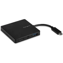 Targus USB-C zu 3xUSB-A - 1xUSB-C aktiv (USB-C, 4 Ports), Dockingstation - USB Hub, Schwarz