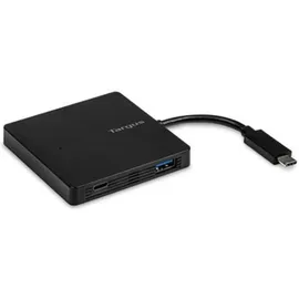 Targus USB-C zu 3xUSB-A - 1xUSB-C aktiv (USB-C, 4 Ports), Dockingstation - USB Hub, Schwarz