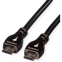 ROLINE HDMI Ultra HD Kabel mit Ethernet, ST/ST, schwarz, 10 m