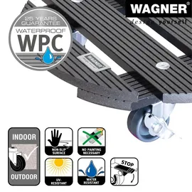 Wagner-System Pflanzenroller WPC Ø 29 x 7,5 cm anthrazit