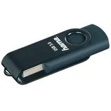 Hama Rotate petrolblau 64GB, USB-A 3.0 (182473)