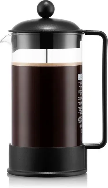 BODUM BRAZIL 1L - 8 Tassen - French Press Kaffeebereiter - Schwarz