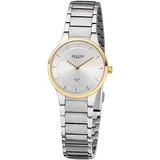 REGENT Damen Armbanduhr Analog Metallarmband silber URF1310