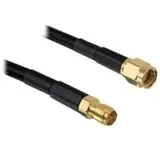 DeLock WLAN-Antennen Verlängerungskabel [1x RP-SMA-Stecker - 1x RP-SMA-Buchse] 2.00 m