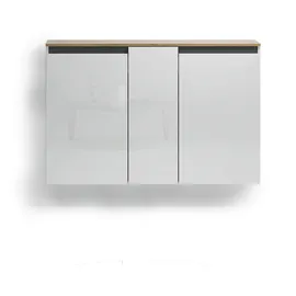 Home Affaire Zippo 130 x 85 x 35 cm hochglanz lackiert / weiß
