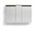 Home Affaire Zippo 130 x 85 x 35 cm hochglanz lackiert / weiß