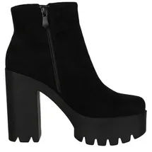 Elara Damen Stiefeletten Chelsea Boots Chunkyrayan HQ115 Black-40