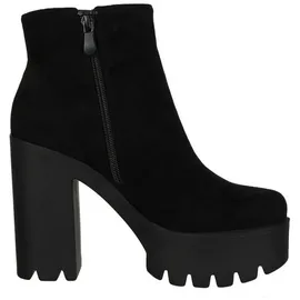 Elara Damen Stiefeletten Chelsea Boots Chunkyrayan HQ115 Black-40