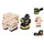 DeWalt DCW 210 N inkl. 4x Toolbrothers TURTLE Schleifscheiben