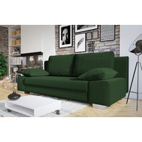 MIRJAN24 Schlafsofa Laura Cord, Couch mit Bettkasten und Schlaffunktion, Stilvoll Polstersofa grün