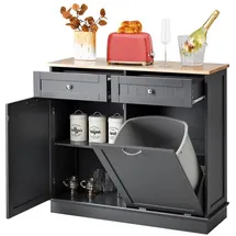 Costway Kommode 100 x 90 x 35,5 cm Grau