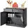 Costway Kommode 100 x 90 x 35,5 cm Grau