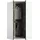Priess Eckkleiderschrank PRIESS "Barcelona Kleiderschrank Ecklösung Raumwunder", schwarz-weiß (weiß, schwarz), B:95cm H:193cm T:95cm, Holzwerkstoff, Schränke, Eckkleiderschrank, in 2 Tiefen Schrank Eckschrank Garderobe