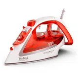 Tefal FV5738 Easygliss Plus 2800 W | 45 g/Min. automatische Dampfmengenregulierung | 230 g/Min. Dampfstoß | 3 Dampfzonen | Vertikaldampf | Orangerot/Weiß/Silber