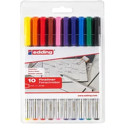 edding 89 office liner EF Fineliner farbsortiert 0,3 mm, 10 St.