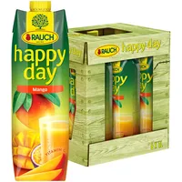 Rauch Happy Day Mango | himmlisches Fruchtsaftgetränk mit Maracuja verfeinert | viel Vitamin C | 6x 1l Tetra Prisma