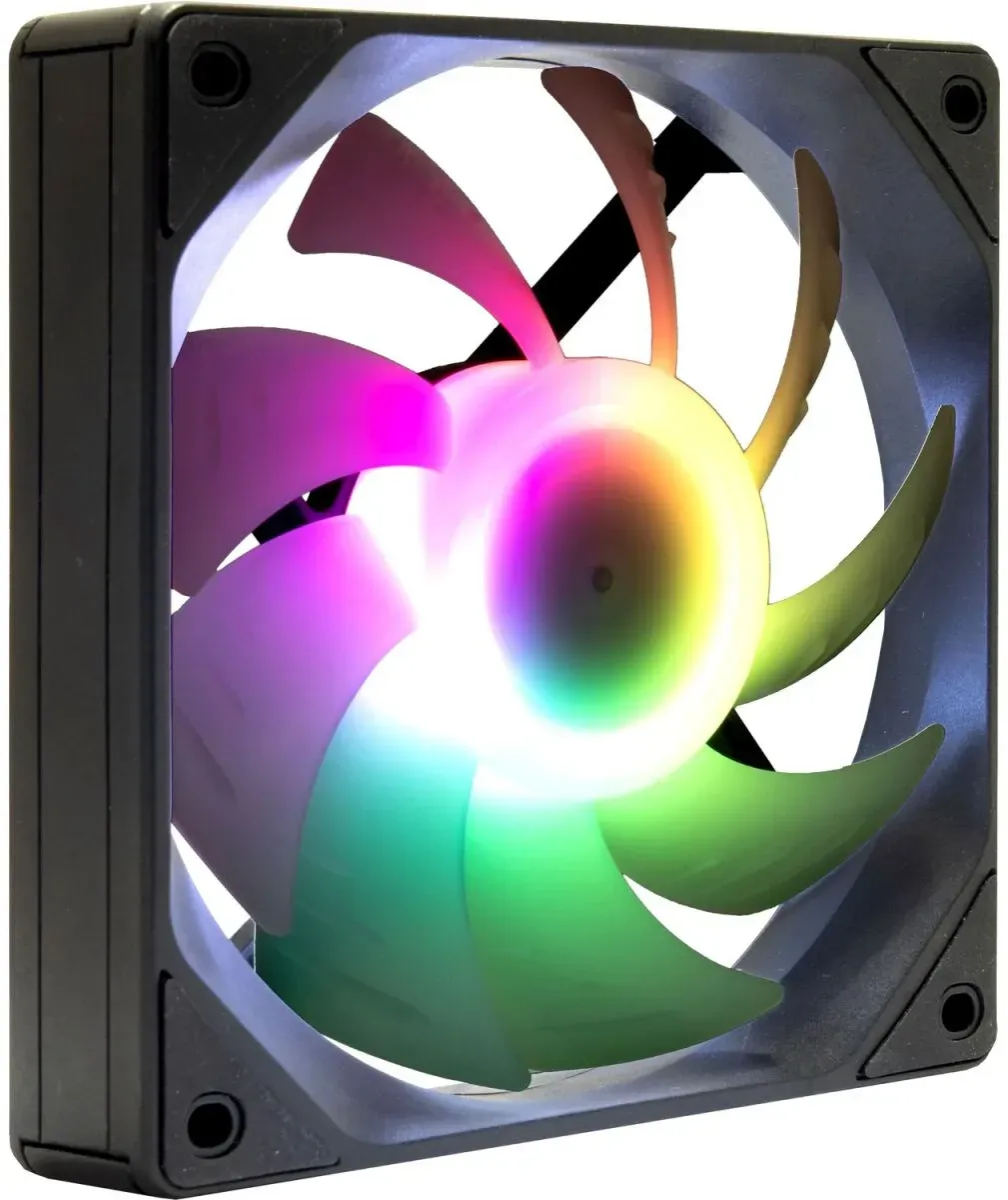 Inter-Tech ES-011 Computergehäuse Ventilator 12 cm Schwarz 1 Stück(e)