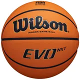 Wilson Basketball EVO NXT FIBA Game Ball, Mischleder, Ideal für Hallen, Größe 7, Braun, WTB0965XB