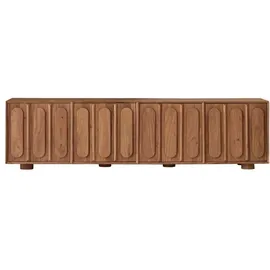 Tikamoon Olga TV-Schrank 195 cm Beige Akazie