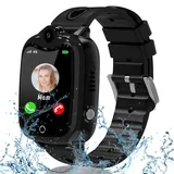 YEDASAH Smartwatch Kinder, 4G Smartwatch Kinder-Uhr mit GPS und Telefon, Spiele, Schrittzähler, Videoanruf, Schulmodus, Kamera, SOS, IP67 Wasserdicht, Wecker, Kinder Smartwatch für 4-14 Jahre