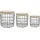 Hti-Living Aufbewahrungskorb Metall mit Samtdeckel 38 x 38 x 38 cm beige