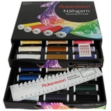 Ackermann 36 Farben x 200m UNIVERSAL 120 NÄHGARN (Allesnäher) in handlicher Box UNIVERSAL 120 Nähgarn-Box. Nähgarnsortiment, Nähgarn-Set, Nähgarne, Nähgarn-Sortiment-Set, Qualitätsgarn